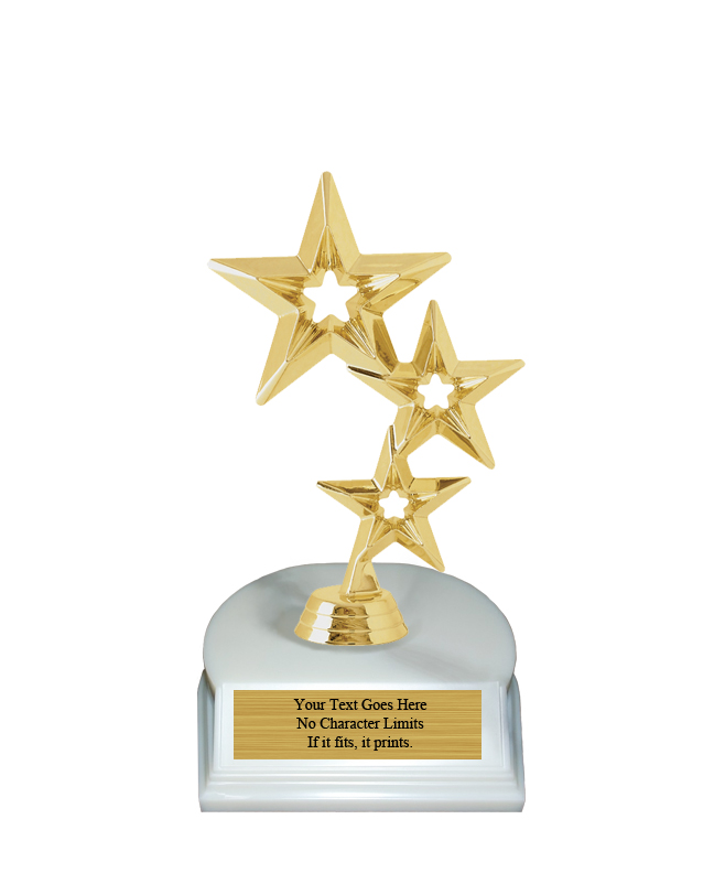 racquetball trophy black star insert award 