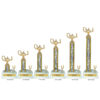Lightning Series - 1 Column Trophy with Trim - Academic - Image 2