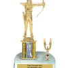 Lightning Series - 1 Column Trophy with Trim - Archery