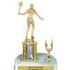 Lightning Series - 1 Column Trophy with Trim - Badminton