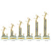 Lightning Series - 1 Column Trophy with Trim - Basketball - Image 2