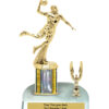 Lightning Series - 1 Column Trophy with Trim - Basketball