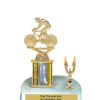 Lightning Series - 1 Column Trophy with Trim - Bicycle