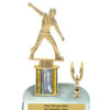 Lightning Series - 1 Column Trophy with Trim - Cricket