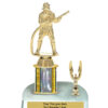 Lightning Series - 1 Column Trophy with Trim - Firefighter