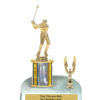 Lightning Series - 1 Column Trophy with Trim - Golf
