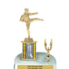 Lightning Series - 1 Column Trophy with Trim - Karate