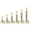 Lightning Series - 1 Column Trophy with Trim - Racquetball - Image 2