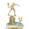 Lightning Series - 1 Column Trophy with Trim - Racquetball