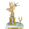 Lightning Series - 1 Column Trophy with Trim - Riding