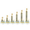 Lightning Series - 1 Column Trophy with Trim - Rugby - Image 2