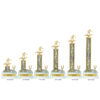 Lightning Series - 1 Column Trophy with Trim - Skiing - Image 2