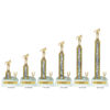 Lightning Series - 1 Column Trophy with Trim - Swimming - Image 2