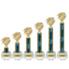 Lightning Series - 1 Column Trophy - Coach - Image 2