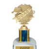 Lightning Series - 1 Column Trophy - Coach