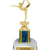 Lightning Series - 1 Column Trophy - Gymnastics
