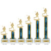 Lightning Series - 1 Column Trophy - Lacrosse - Image 2