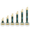 Lightning Series - 1 Column Trophy - Skiing - Image 2