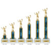 Lightning Series - 1 Column Trophy - Volleyball - Image 2
