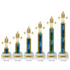 Lightning Series - 1 Column Trophy - Weightlifting - Image 2