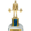 Lightning Series - 1 Column Trophy - Weightlifting