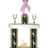Lightning Series - 2 Column Trophy with 08" Base - Awareness