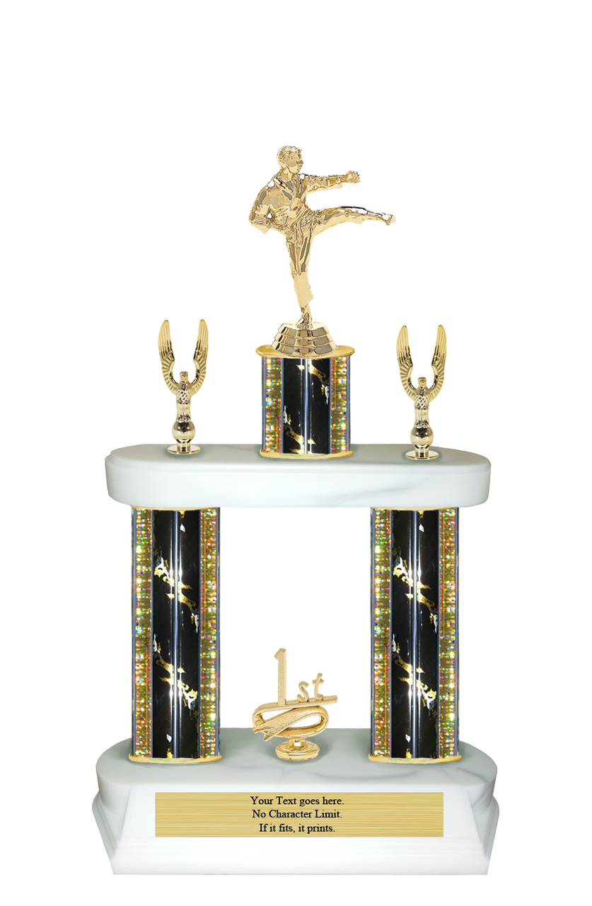 EASY ASSEMBLY REQUIRED 6" MALE KARATE TROPHY 