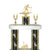 Lightning Series - 2 Column Trophy with 08" Base - Skiing