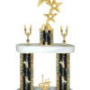 Lightning Series - 2 Column Trophy with 08" Base - Star