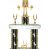 Lightning Series - 2 Column Trophy with 08" Base - Weightlifting