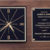 Walnut Changing Quartz Clock - 12" x 18"