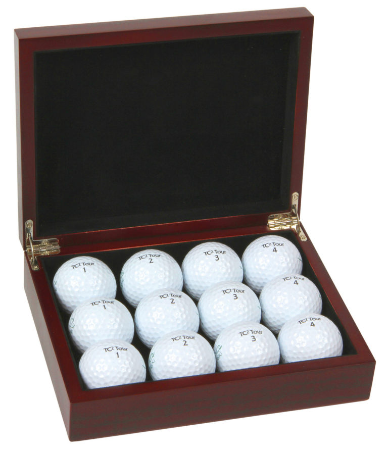 Rosewood Golf Ball Box - Total Recognition