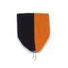 1 1/2" Ribbon Drapes - Black & Orange