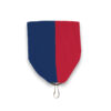 1 1/2" Ribbon Drapes - Blue & Red