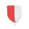 1 1/2" Ribbon Drapes - Orange & White