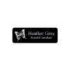Black Aluminum Name Badge
