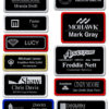 Black Aluminum Name Badge with Back Plate - Image 3