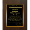 Laser Engraved Plaque with Back Plate