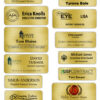 Brushed Gold Metal Name Badge - Thin Trade Show Style - Image 3