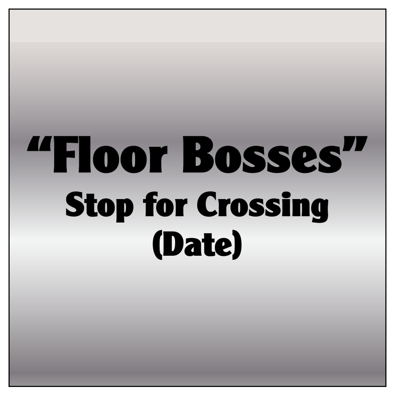 5" Retired Behavior Plate - Square